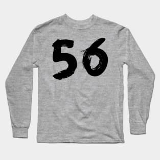 Number 56 Long Sleeve T-Shirt